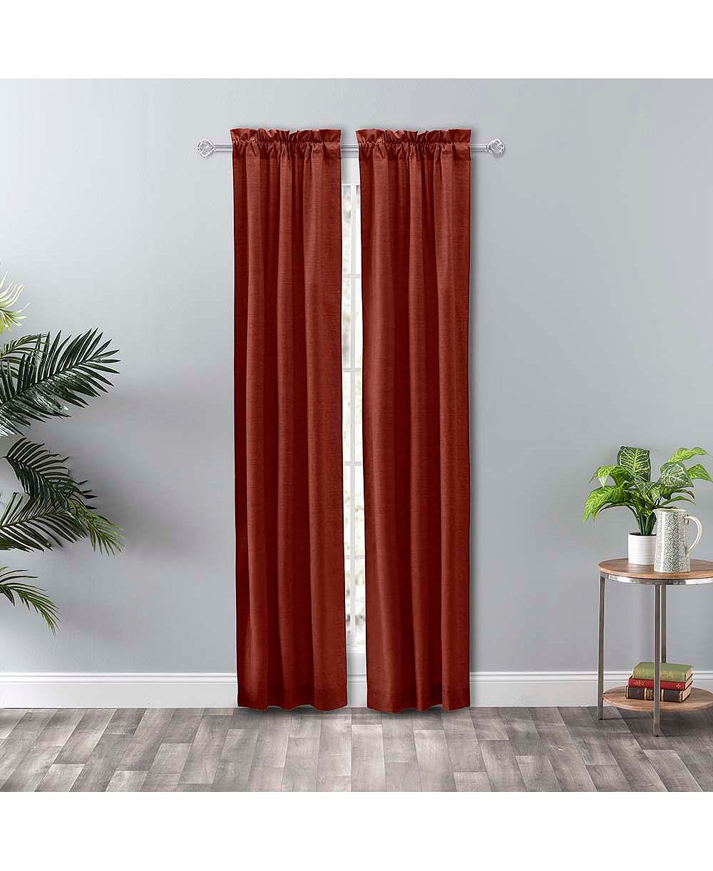 Парные шторы Ellis Curtain Lisa Solid Color Poly 56" x 84"