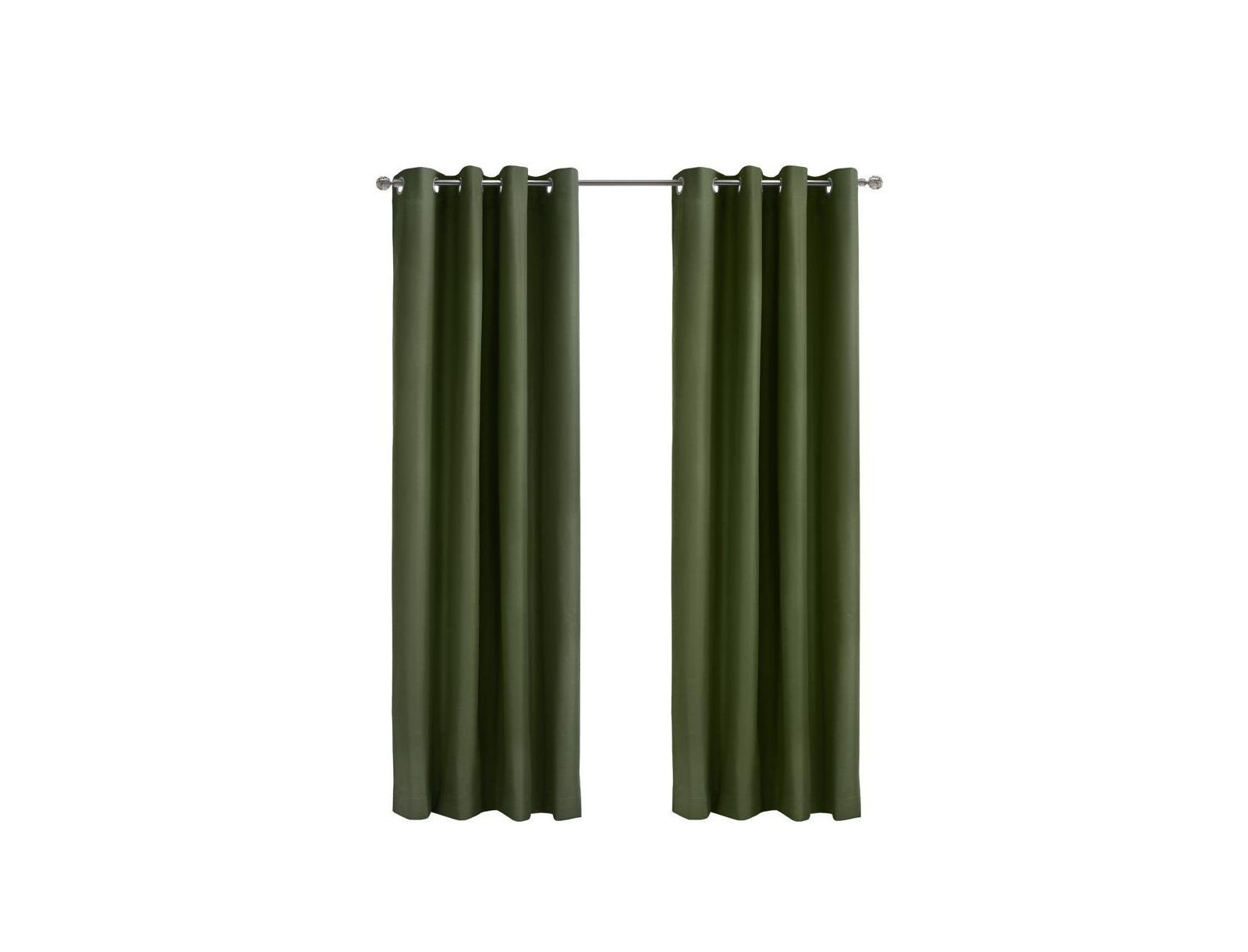 Thermaplus Alpine Blackout Premium Stylish and Functional Grommet Curtain Panel Olive