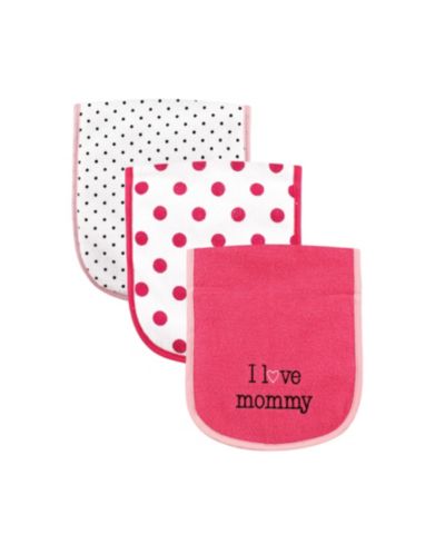 Luvable Friends Cotton Burp Cloths with Fiber Filling