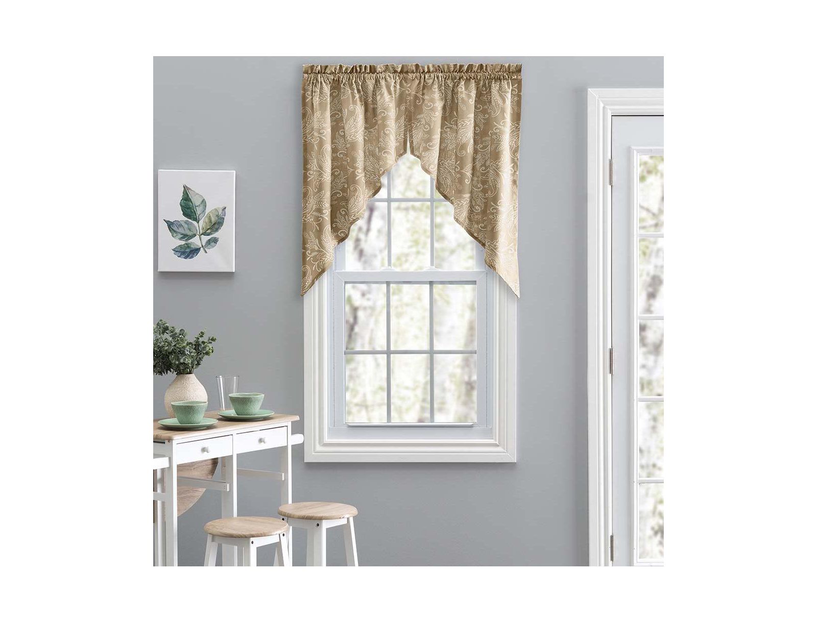 Ellis Curtain Lexington шторы с узором листьев