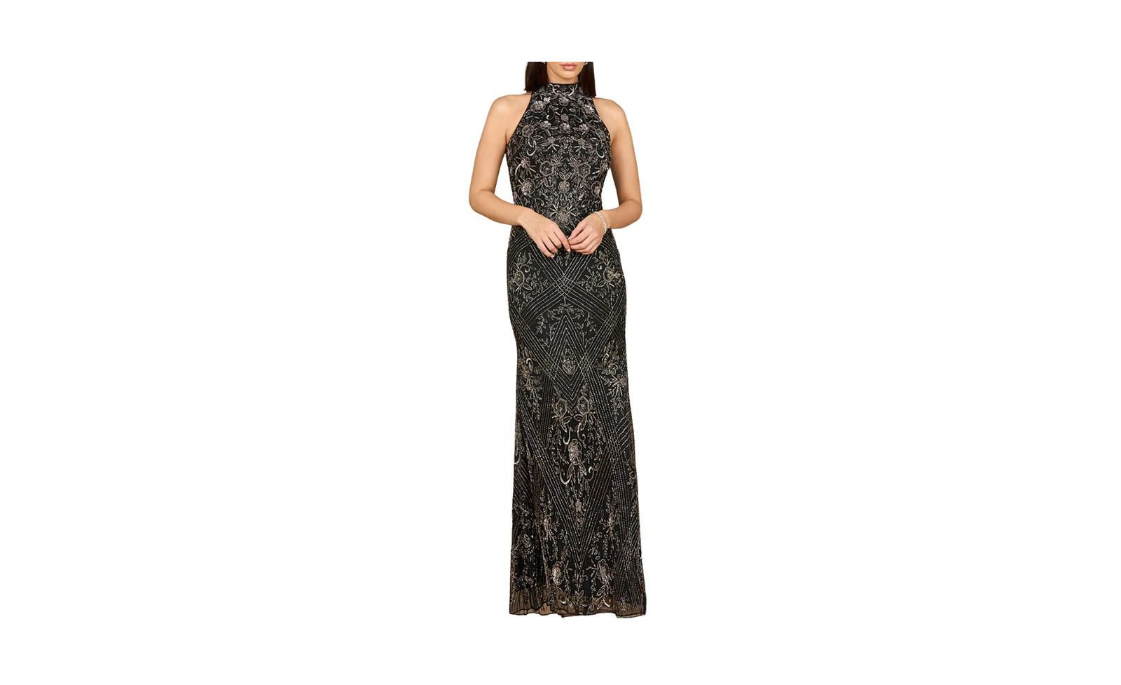 Женское платье Lara Halter Neck Beaded