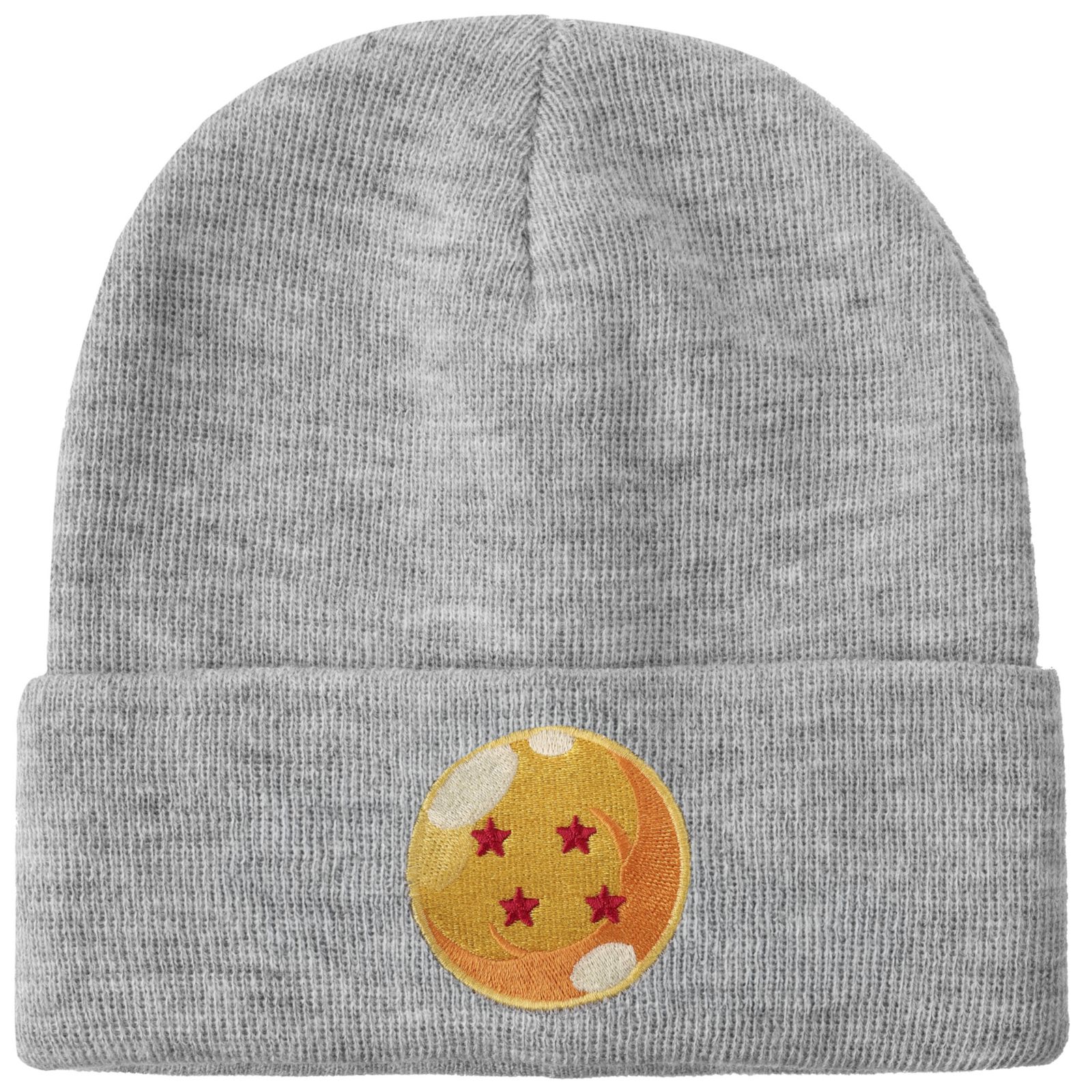 Dragon Ball Z Men's 4 Star Dragonball Heather Acrylic Knit Cuff Beanie