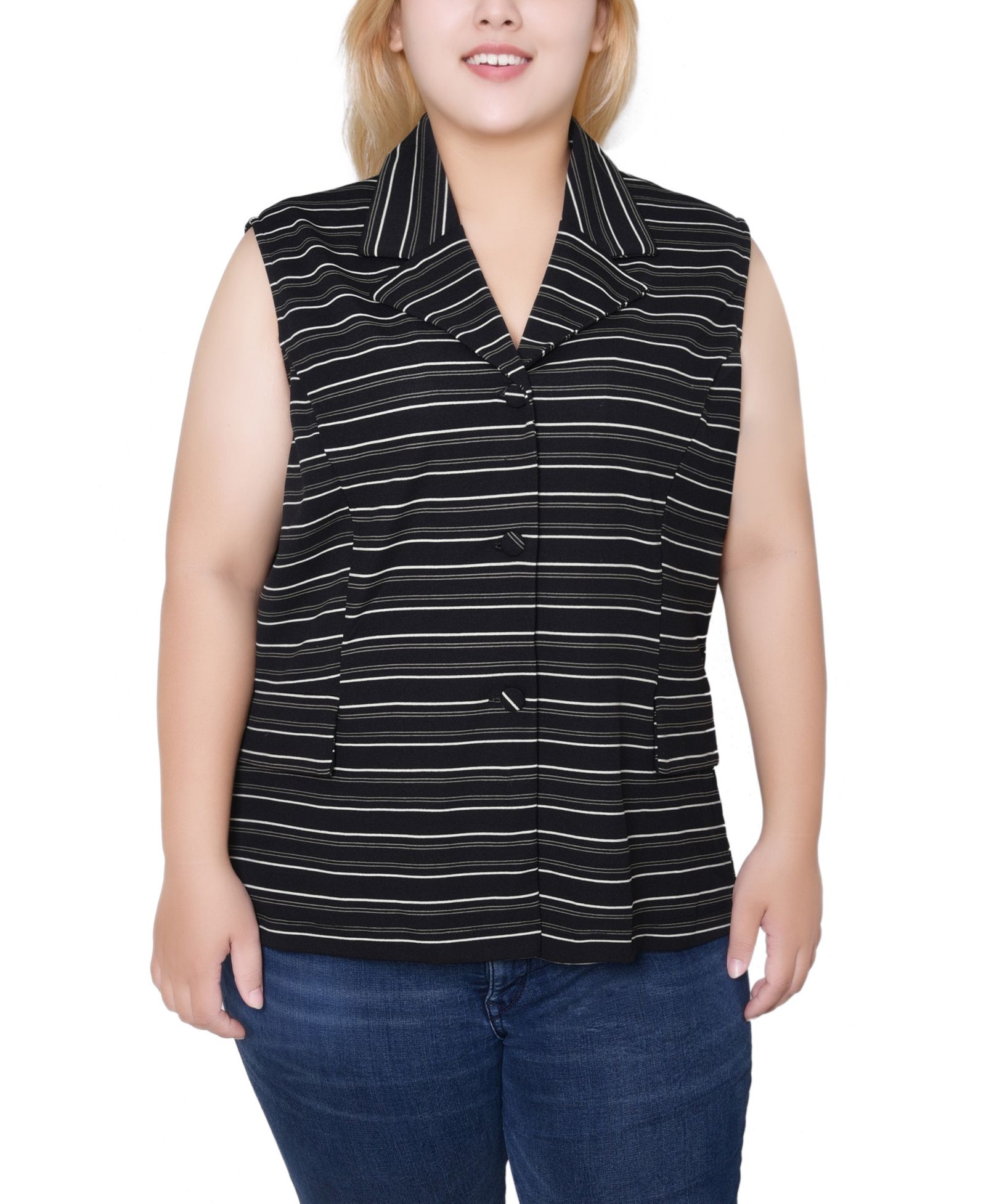 NY Collection Женский жилет без рукавов Plus Size