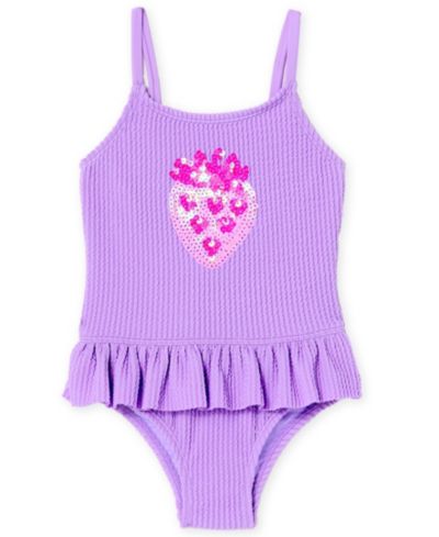 Детский слитный купальник Angel Beach с пайетками, 2T-5T