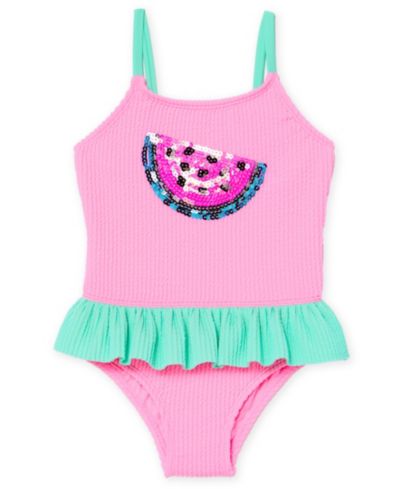 Детский слитный купальник Angel Beach Sequin Scoop Neck для девочек 2T-5T