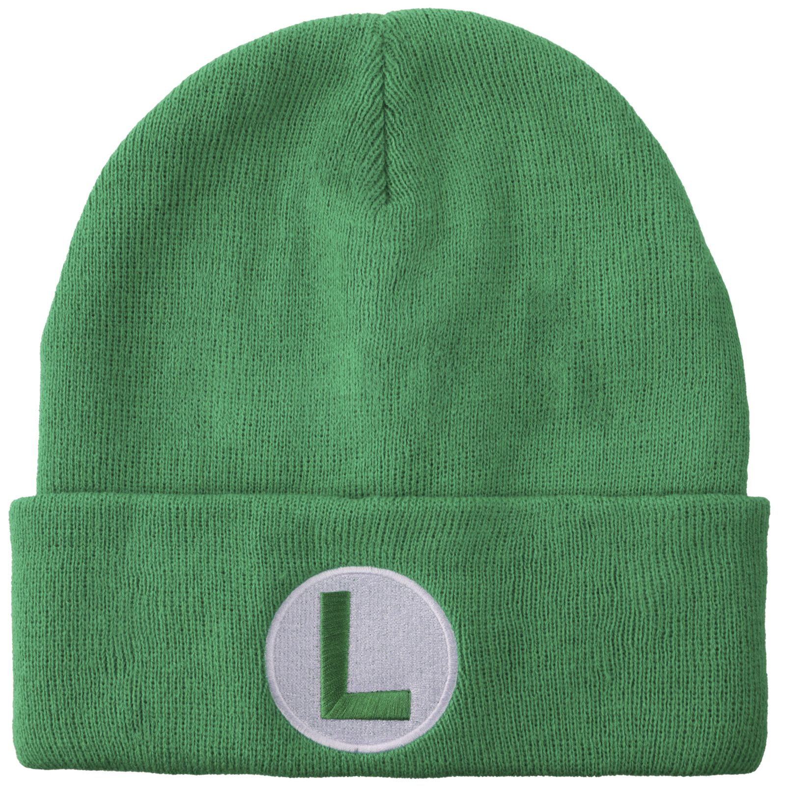 Мужская шапка SUPER MARIO Luigi Logo Embroidery Acrylic Knit Beanie