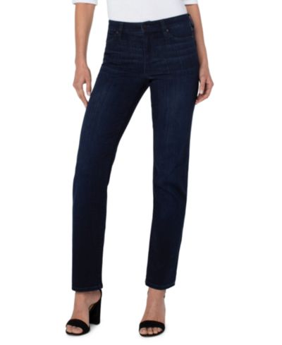 Liverpool Los Angeles Women's Petite Kennedy Straight Leg Jeans