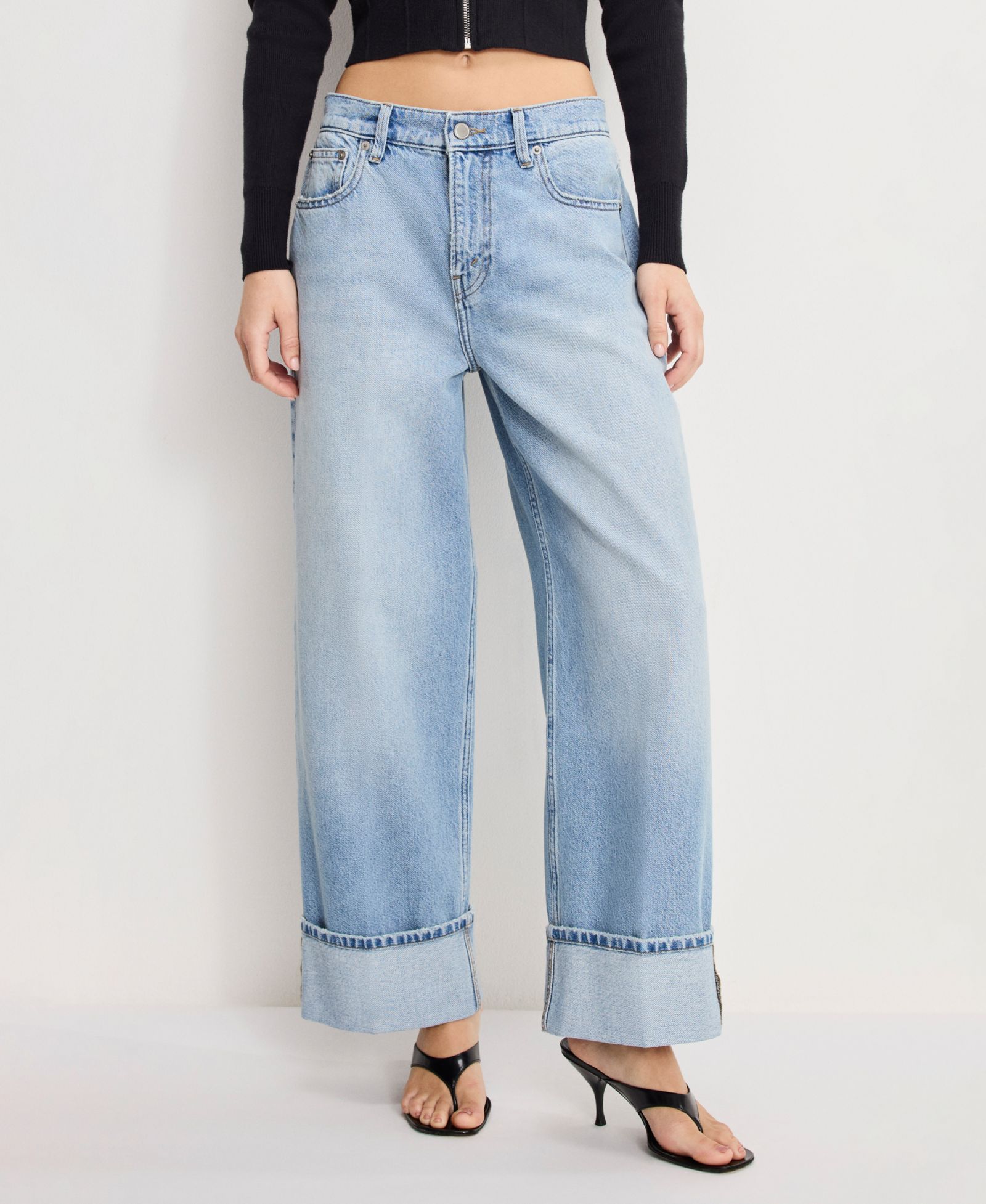 Good American Women's Relaxed Baggy Fit Jeans