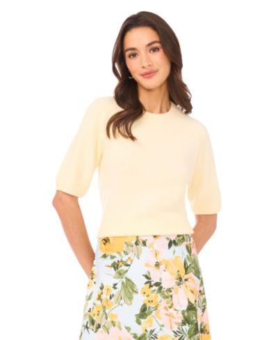 Женский джемпер 1.STATE Short-Sleeve Crew Neck Sweater