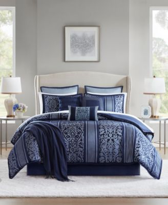 Macy's Bella Floral 14-Pc. Comforter Set, King