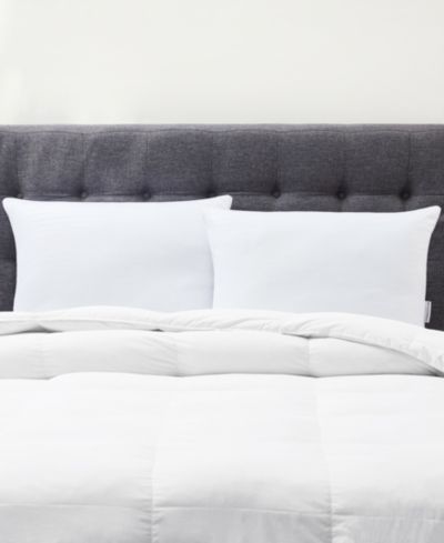 Подушка Stearns & Foster, мягкая, микрофибра, полосатый узор, 2 шт., Jumbo