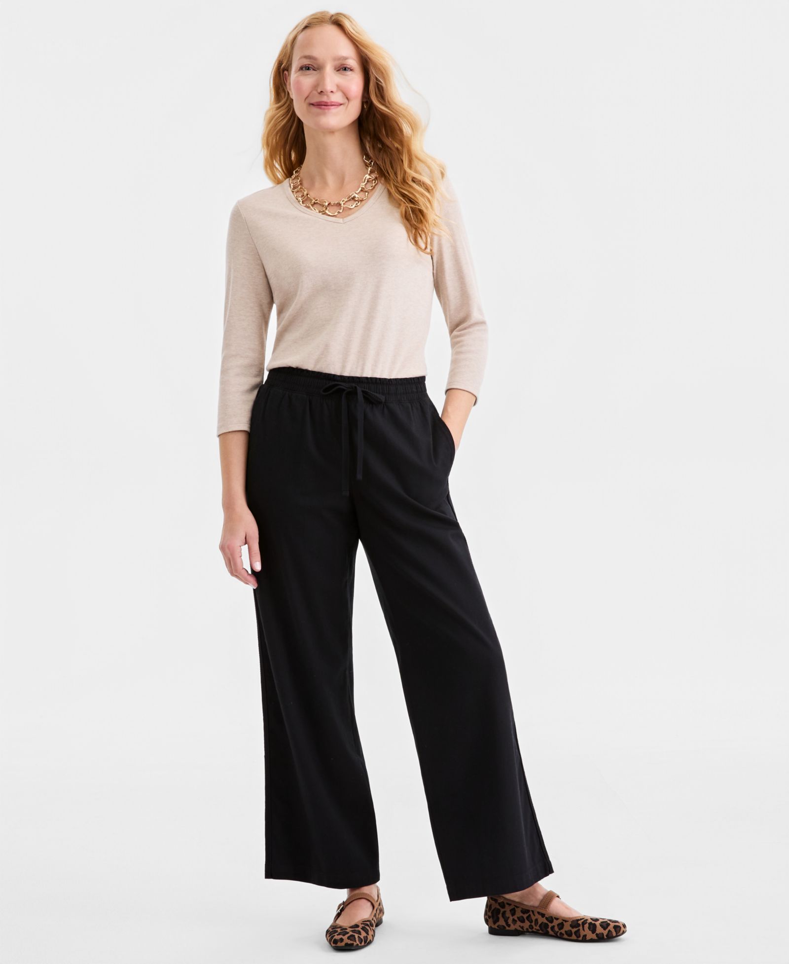 Style & Co Women's Wide-Leg Pull-On Pants, Macy's Exclusive