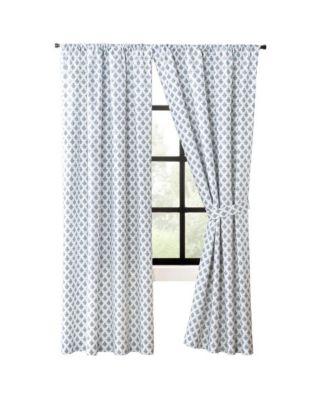 Ellis Curtain Manchester 3" Rod Pocket 100% Cotton Machine Wash and Dry Curtain Pairs