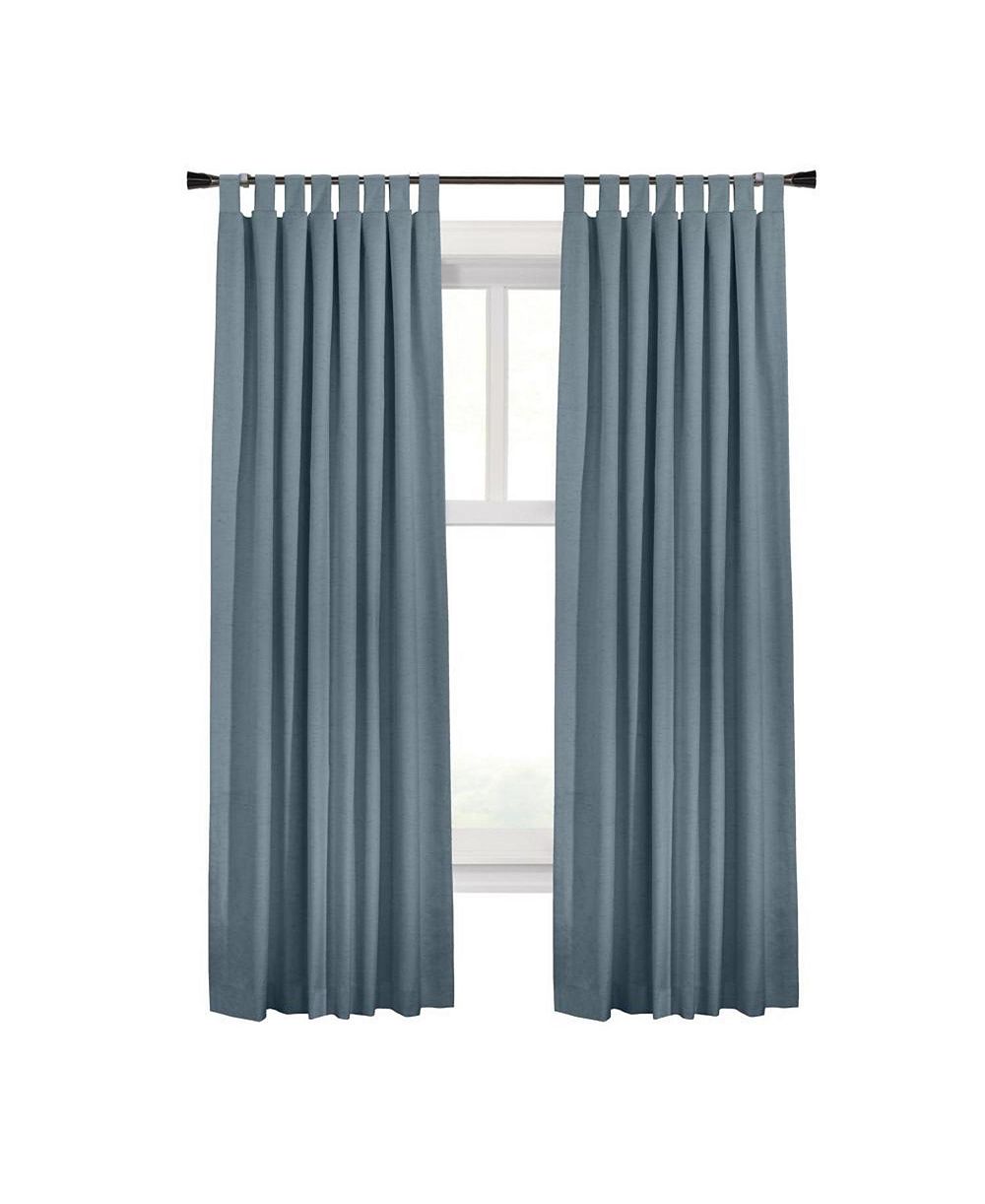 Commonwealth Ventura Tab Top Dressing Window Curtain Panel Pair - Blue