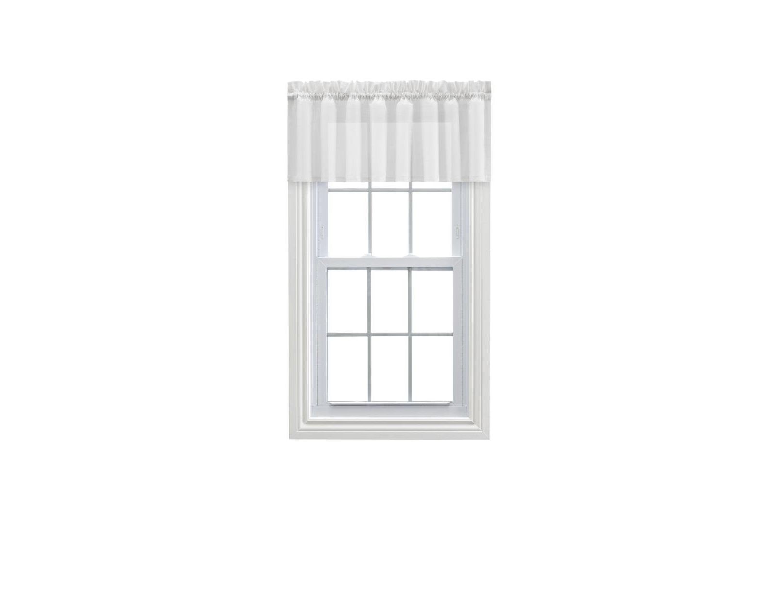 Ellis Curtain занавеска из хлопкового вуаля, 86" x 15", белая