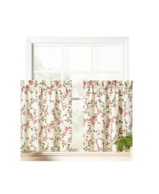 Занавеска Ellis Vintage Stylish Printed Vine Pattern 1.5" Rod Pocket Tier