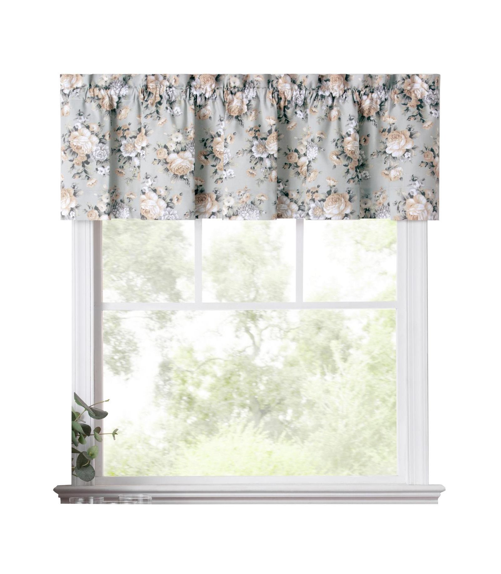 Занавеска Ellis Curtain Bella Rose Floral Pattern, 58"x15"