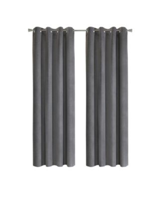 Thermaplus 100% Polyester Duo Reversible Tone Textured Blackout Grommet Curtain Panel 52" x 84"