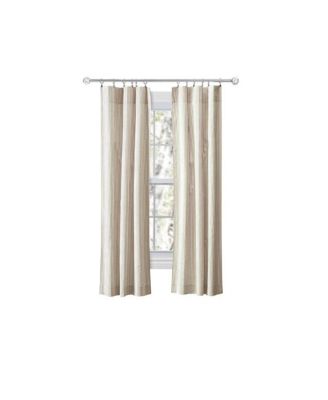 Ellis Curtain Классические шторы в полоску с карманами для штанги 56" x 63", пара с подхватами