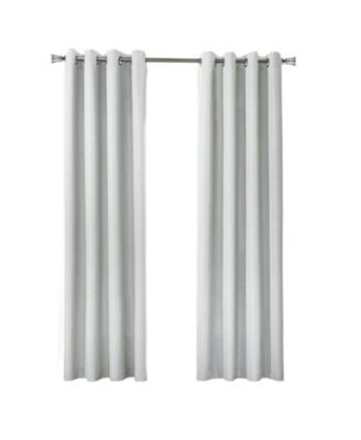 Thermaplus Marissa Blackout UV Protection Grommet Curtain Panel for Windows 52" x 63" Light Grey