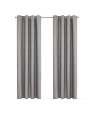 Штора Thermaplus 100% Polyester Mason Lightweight Texture Blackout Silver