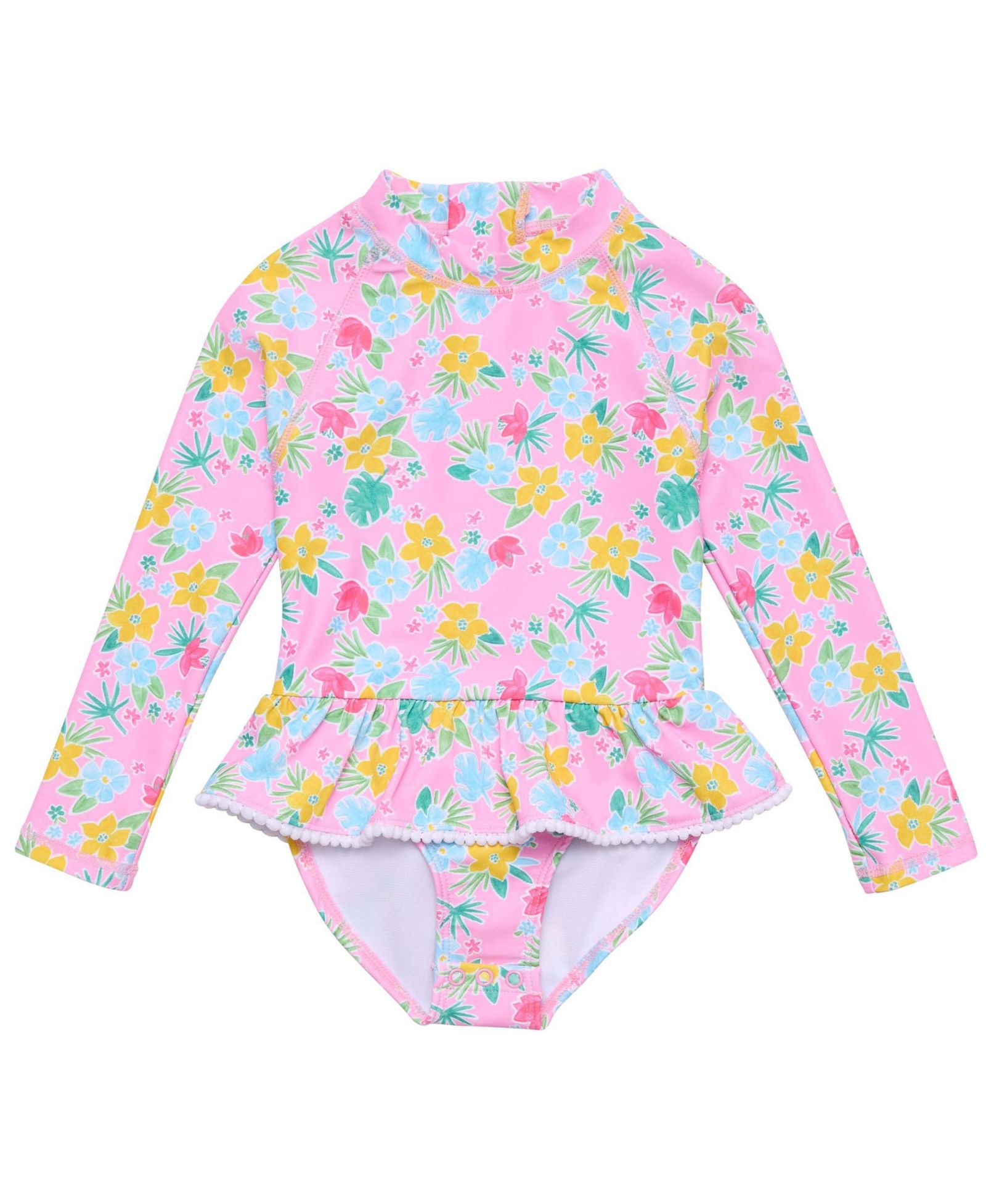 Snapper Rock детский серф-костюм с юбкой Buttercup Bloom для девочек