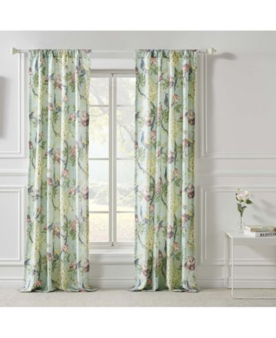 Greenland Home Fashions Pavona Enchanted Garden Curtain with Tie Backs.