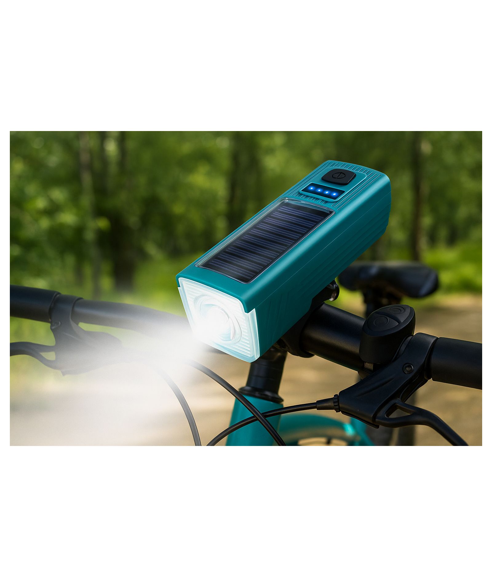 Seamless Outdoors Bike Mount Light with Powerbank and Horn