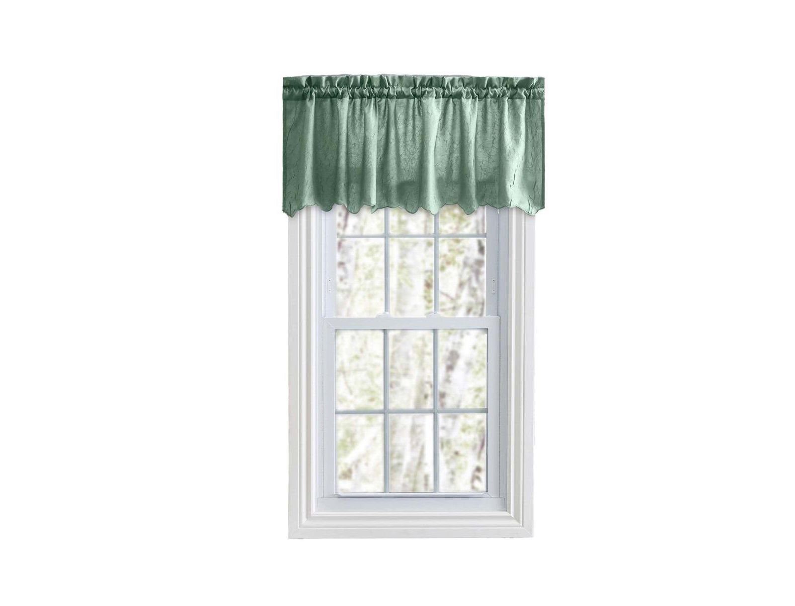 Ellis Curtain Portland Crushed Taffeta Rod Pocket Valance - 48x15