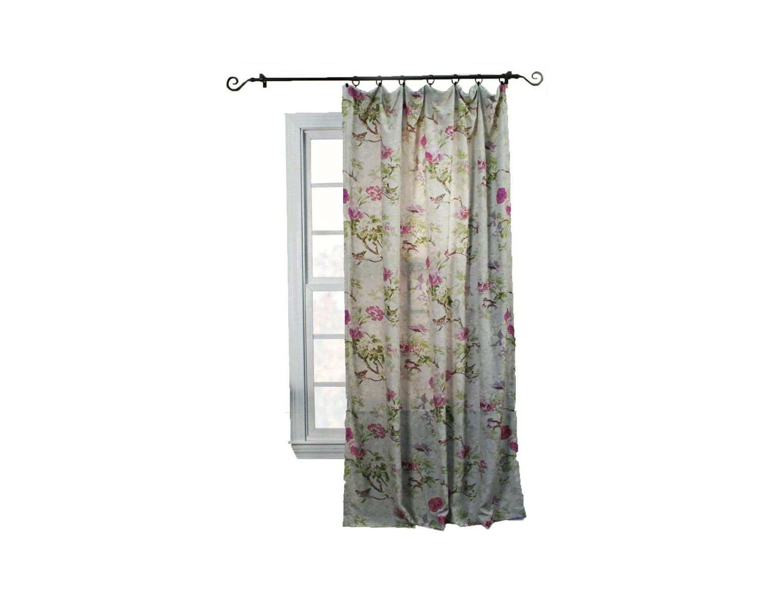 Ellis Curtain штора Balmoral с цветочным принтом, Tailored Panel 48-Inch-by-63-Inch