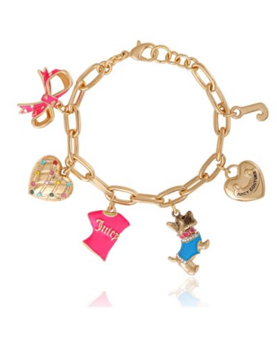 Браслет Juicy Couture Charm Bow Dog Heart 7.5''