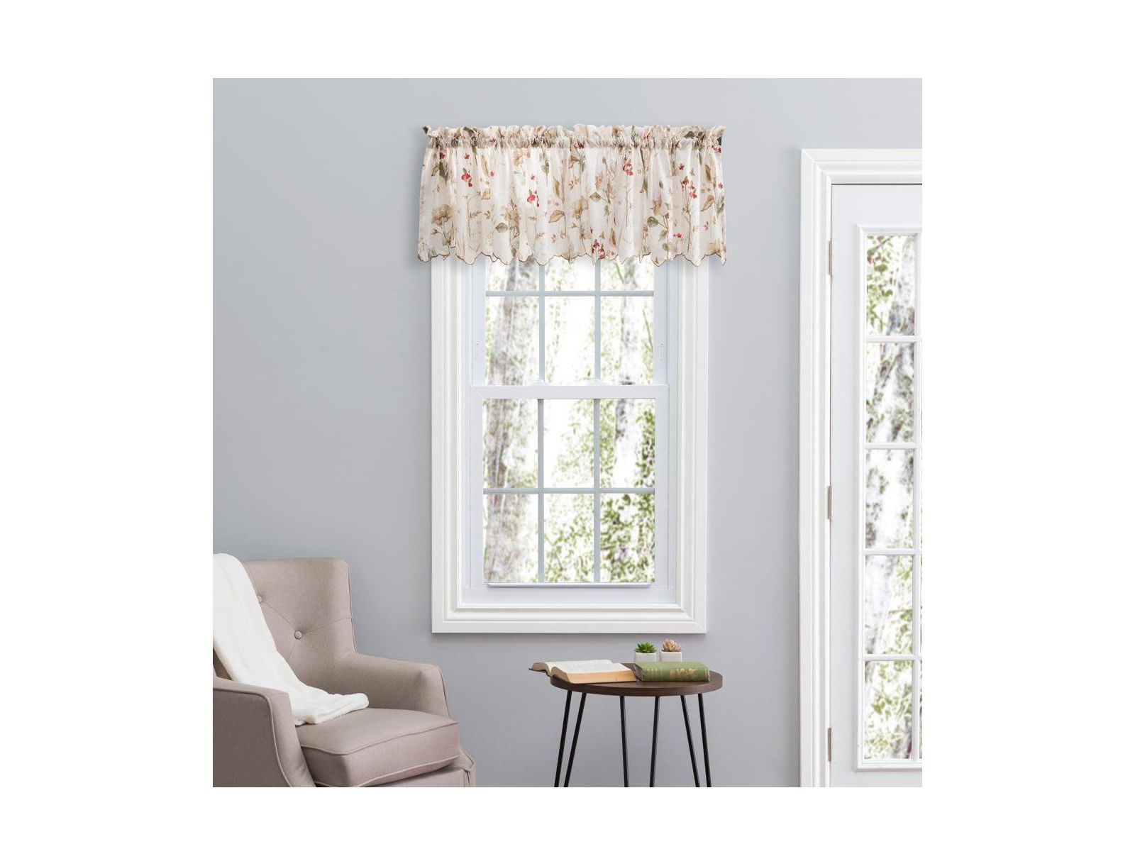 Занавеска Ellis Curtain Sophia Rod Pocket Valance, 48x15", Multi