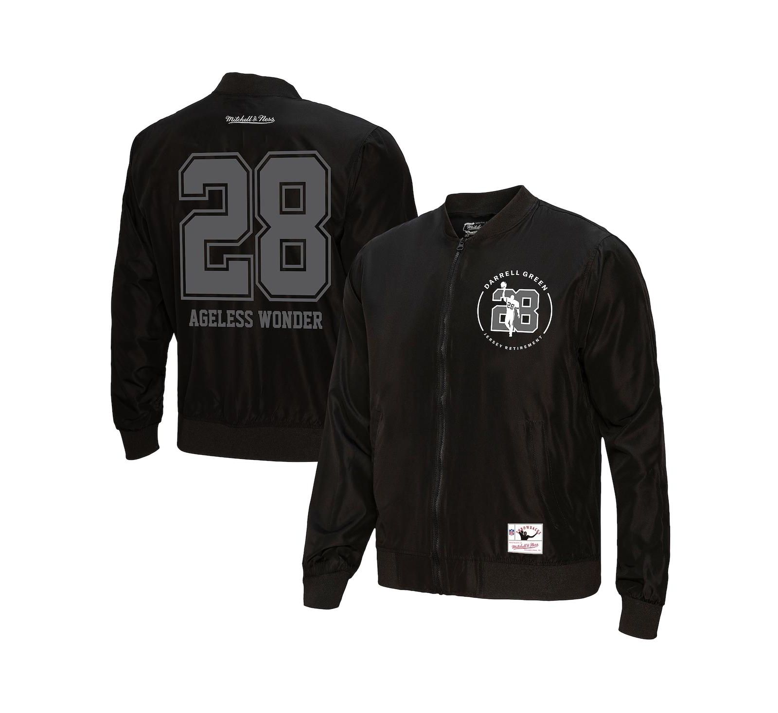 Мужская куртка Mitchell & Ness Darrell Green Black Washington Commanders Wonder Full-Zip