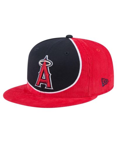 New Era Мужская кепка snapback из вельвета New Angeles Angels Retro Split, Red/Navy