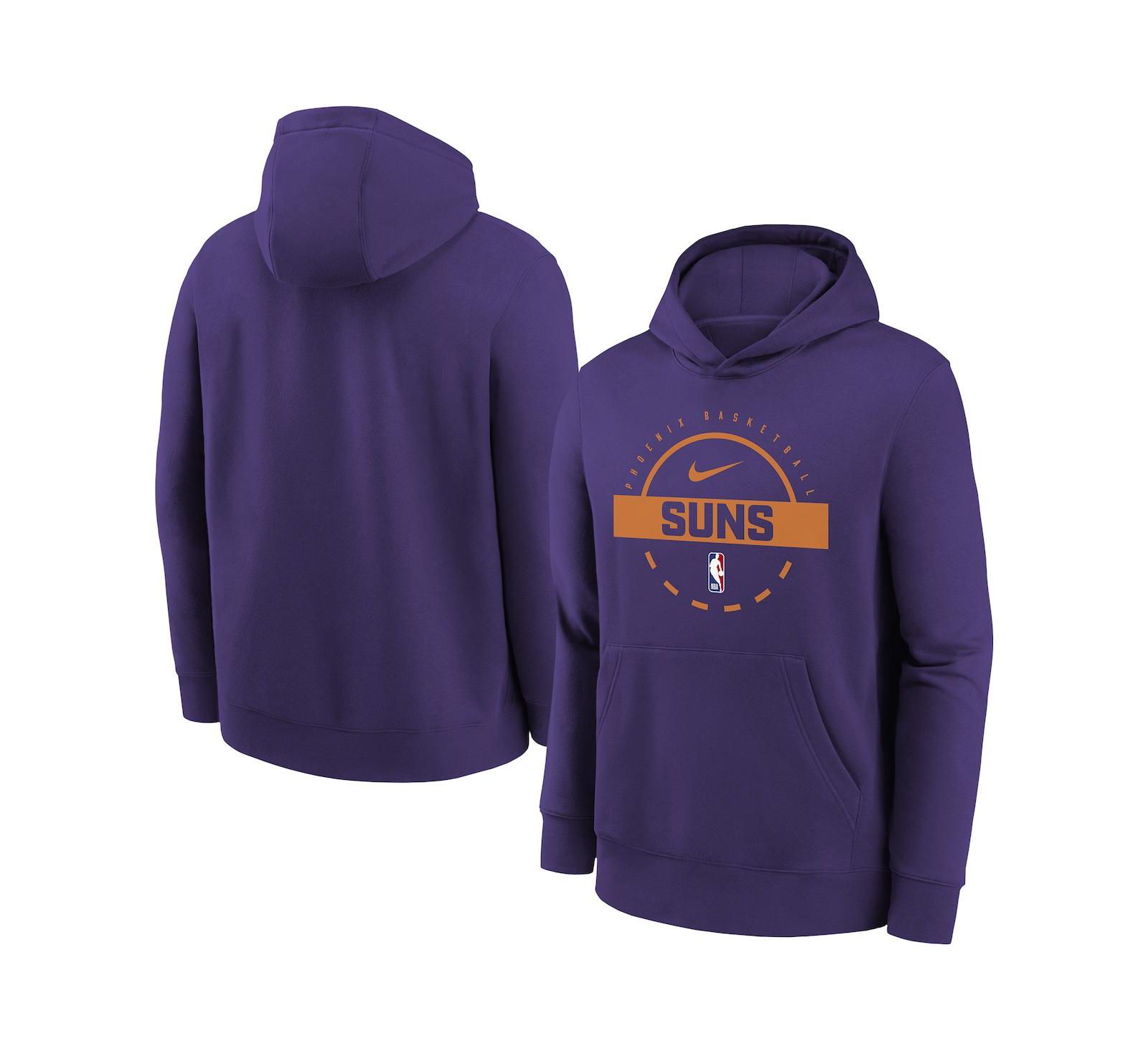 Nike детская толстовка Club Fleece Phoenix Suns 2025/26 фиолетовая