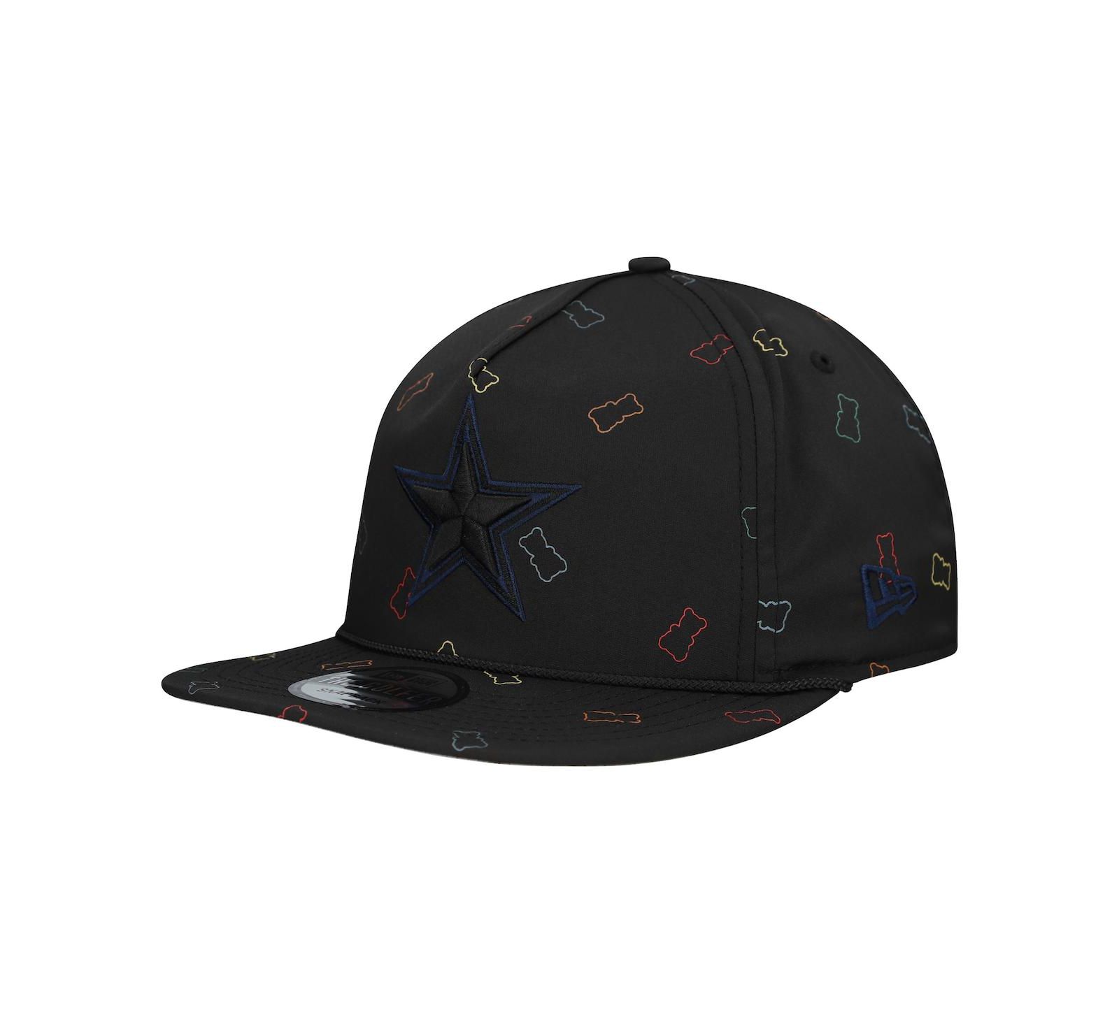 Мужская кепка New Era Dallas Cowboys Gummy Golfer Snapback, черная