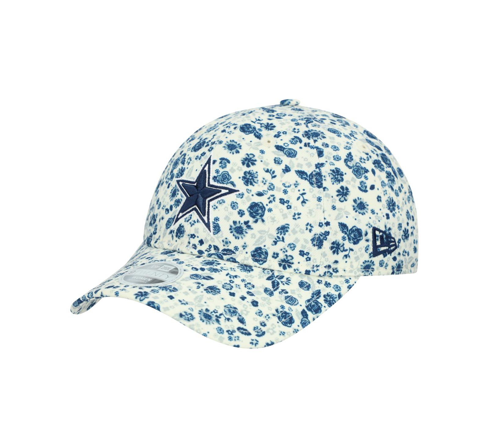 Женская регулируемая кепка New Era Cream Dallas Cowboys Ditzy 9TWENTY