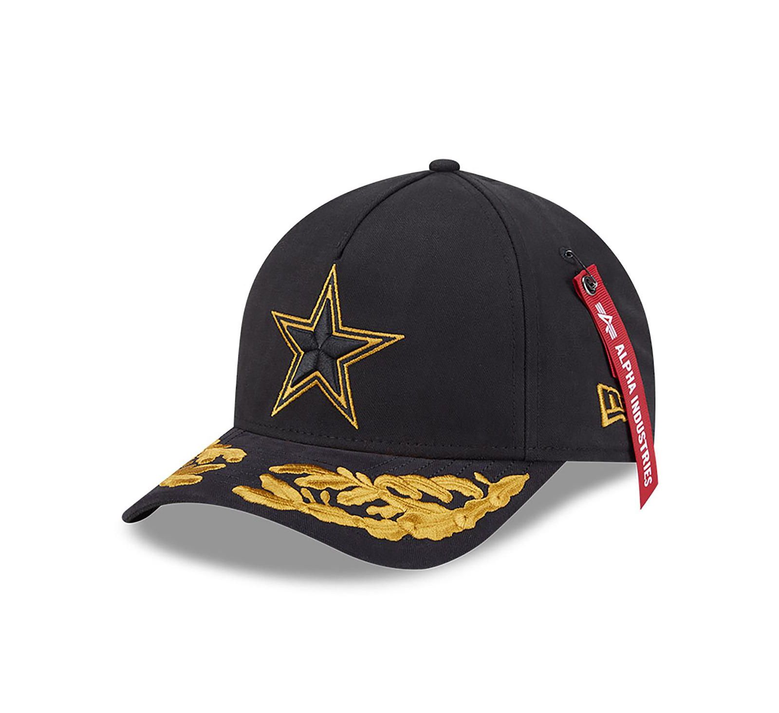 New Era x Alpha Men's Industries Мужская кепка A-Frame 9FORTY регулируемая Black Dallas Cowboys