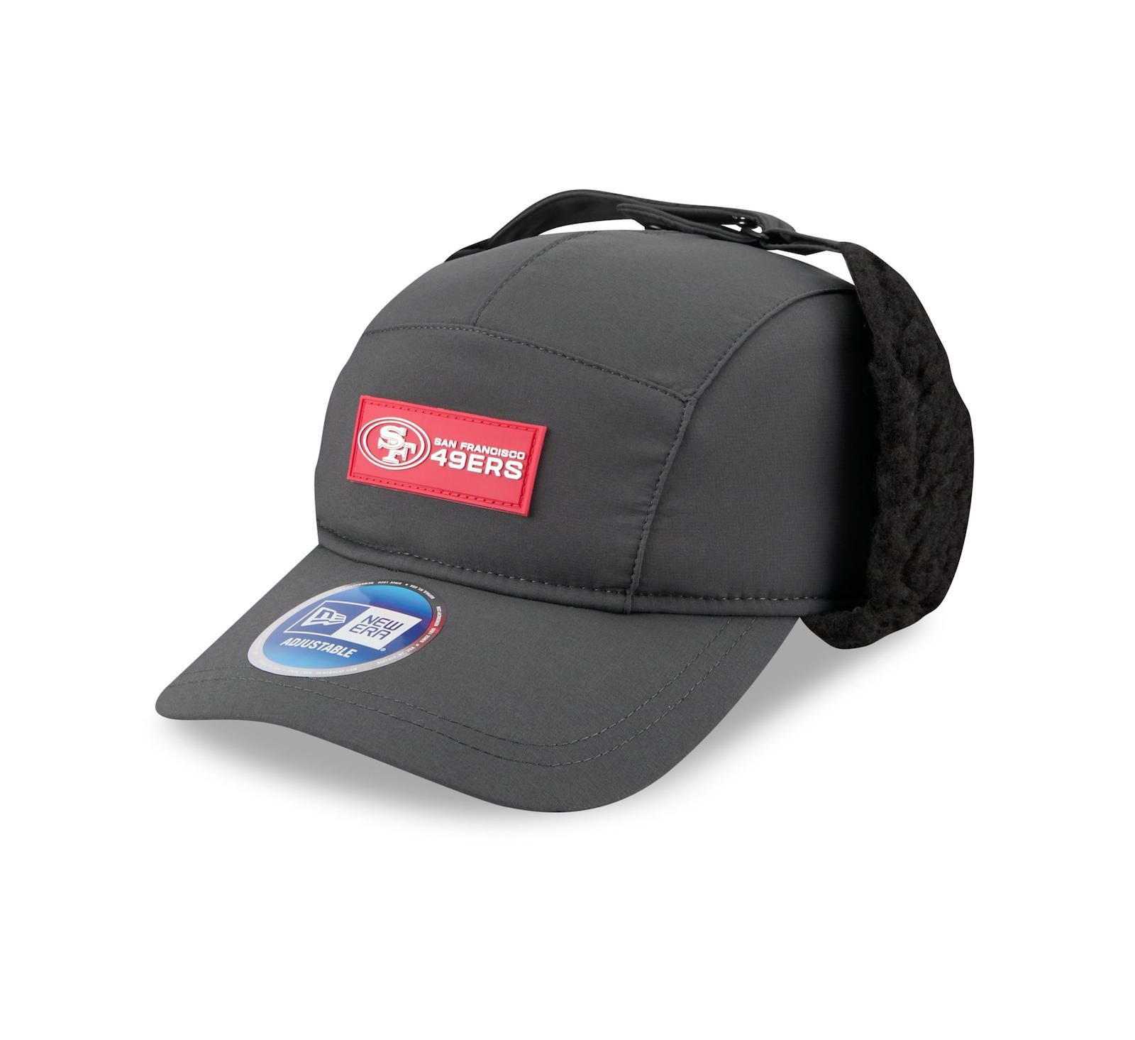 Мужская кепка New Era San Francisco 49ers 2025 Sideline Cold Weather Runner Dog Ear, цвет charcoal