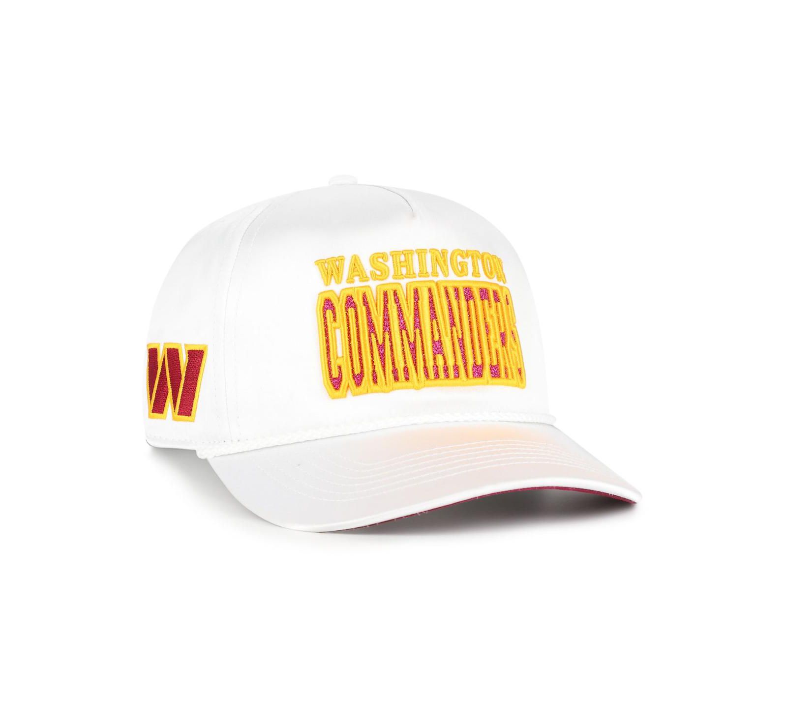 Женский '47 Brand White Washington Commanders Outspoken Hitch Adjustable Hat