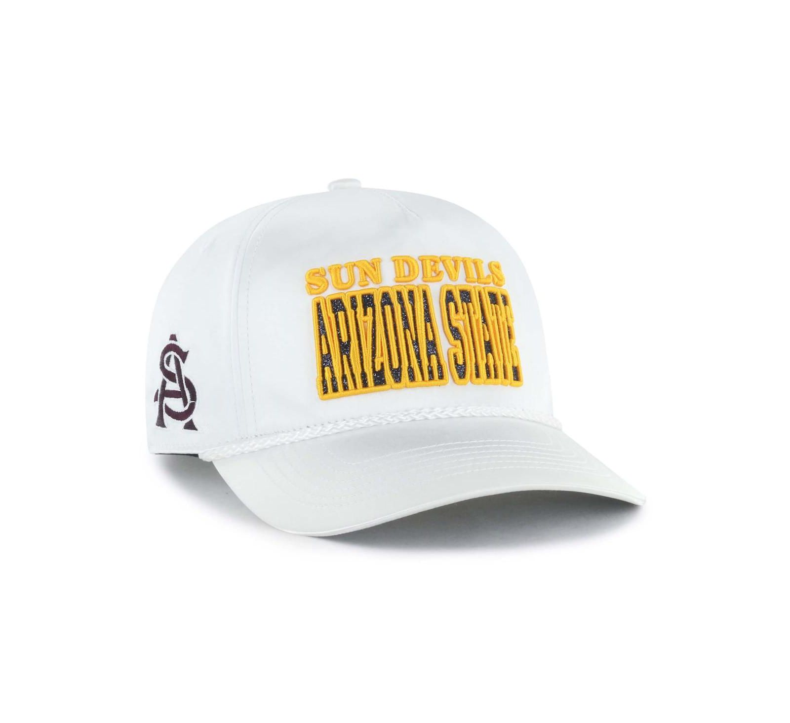 Женская регулируемая бейсболка '47 Brand White Arizona State Sun Devils Outspoken Hitch