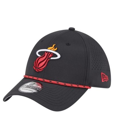 Мужская кепка New Era Miami Heat Black Featherweight Poly Rope Flex 39Thirty
