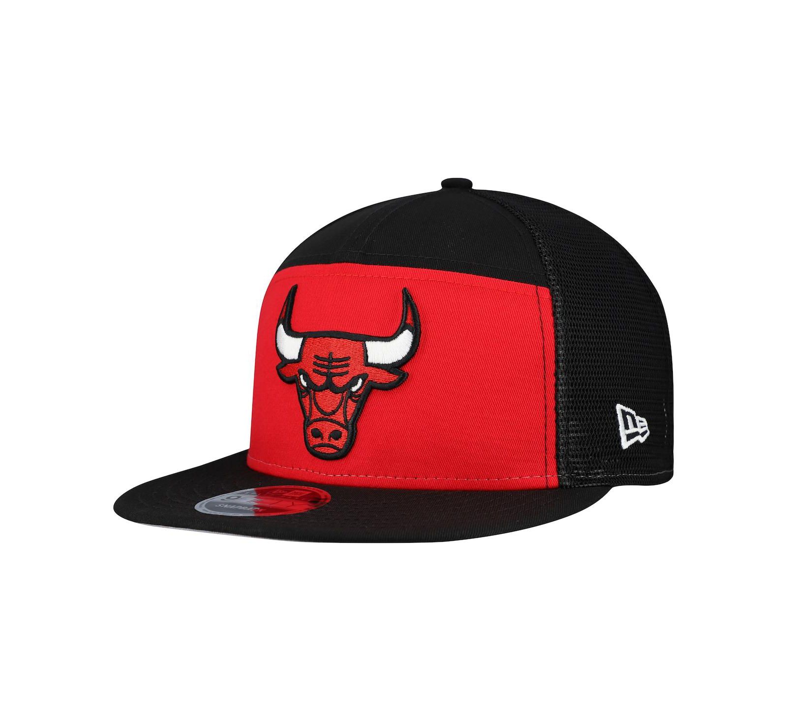 Мужская кепка New Era Chicago Bulls Outdoor Split Panel 9FIFTY Snapback красного/черного цвета