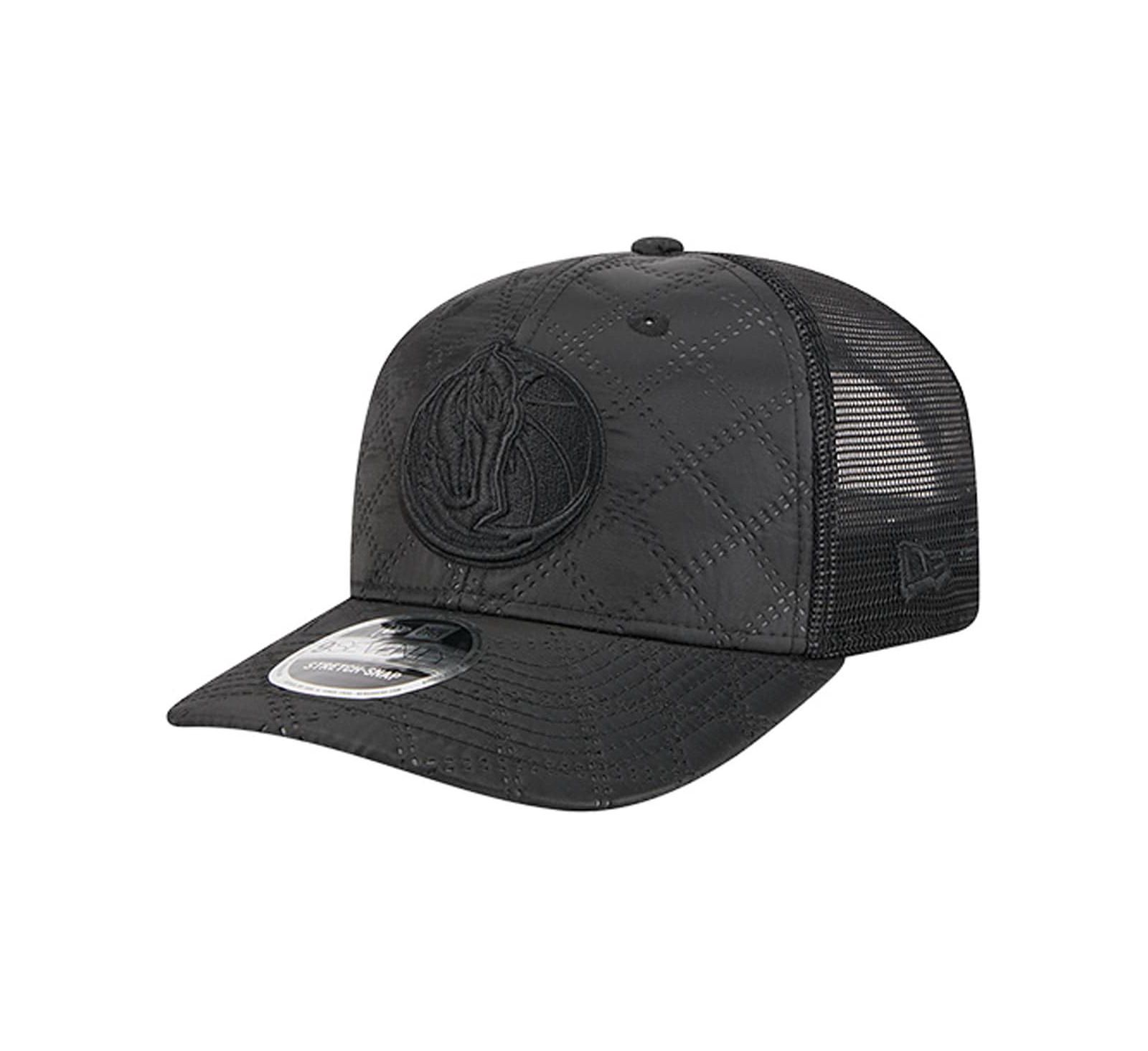 New Era Мужской Black Dallas Mavericks Quilted 9SEVENTY Trucker Adjustable Hat