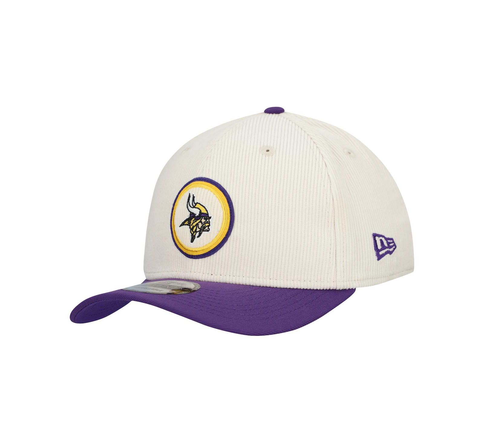New Era Мужская кепка Minnesota Vikings Loyal Corduroy 9SEVENTY, серая
