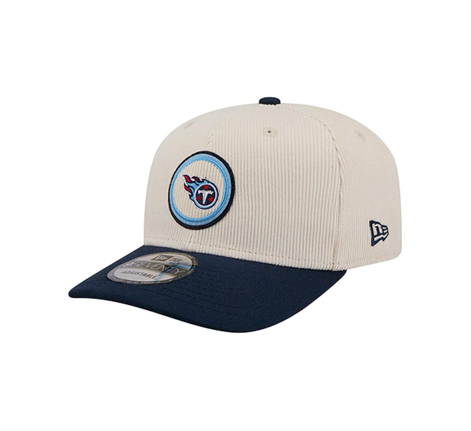 New Era Men's Stone Tennessee Titans Loyal Corduroy 9SEVENTY Adjustable Hat