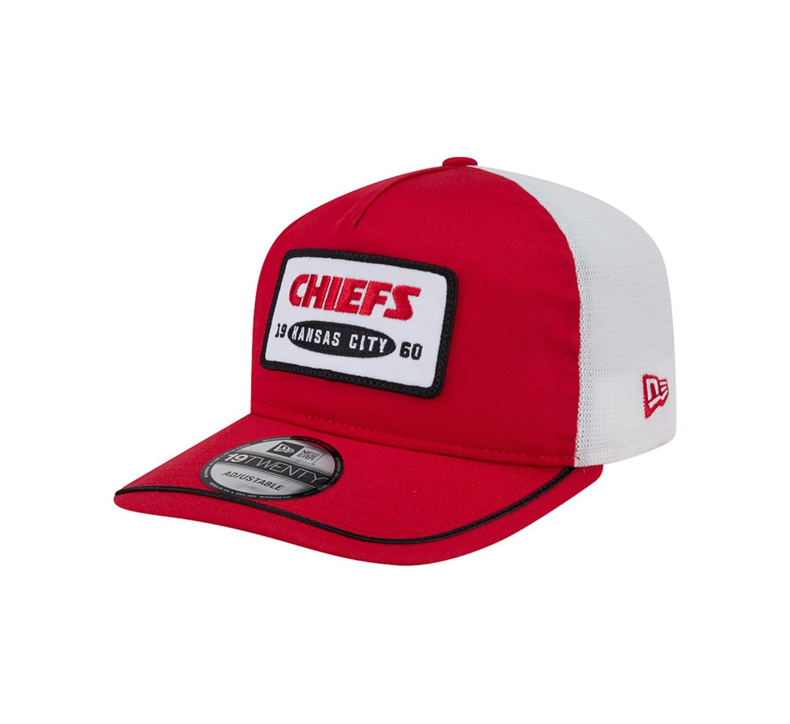 Мужская кепка New Era Kansas City Chiefs Patch 19TWENTY Adjustable, Red/White