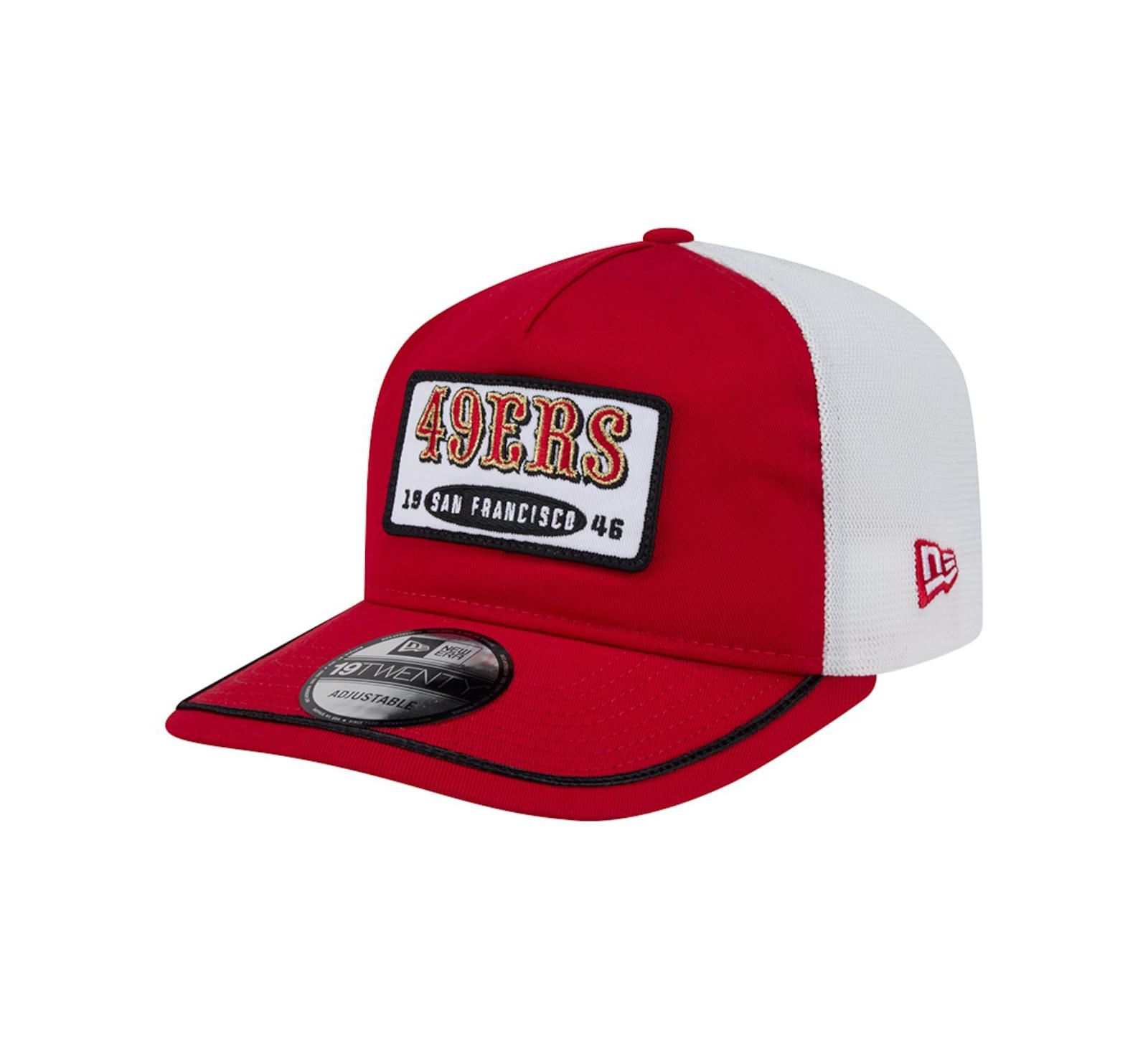 New Era Men's Scarlet/White San Francisco 49ers Patch 19TWENTY Adjustable Hat