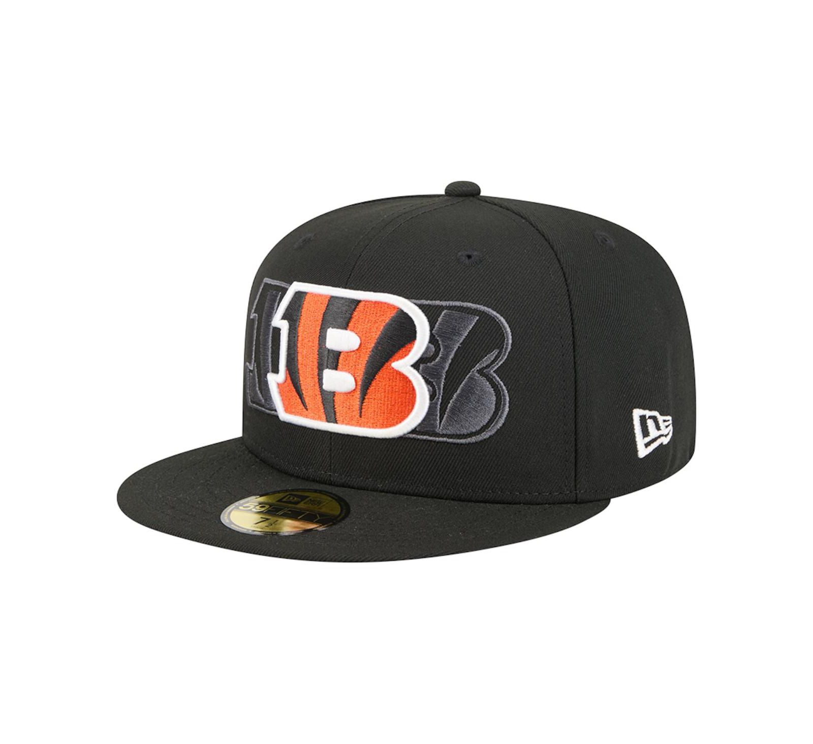 New Era Men's Black Cincinnati Bengals Tri-Hit 59FIFTY Fitted Hat