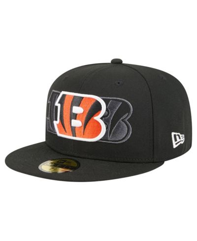 Мужская кепка New Era Black Cincinnati Bengals Tri-Hit 59FIFTY Fitted